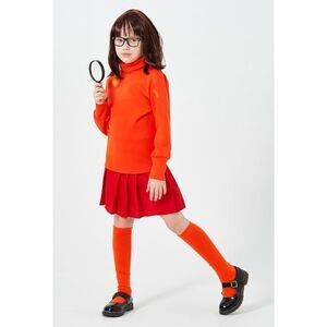 👓 Velma Costume Kids Red Skirt Outfits Size 14-16 NIP